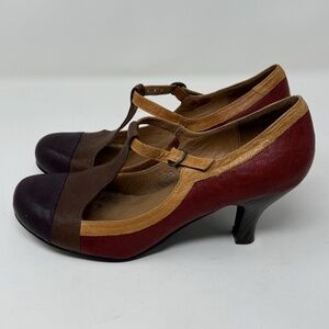 jeffrey campbell womens colorblock leather Maryjane anthropologie US 9 flapper